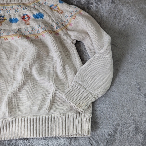 Hanna Andersson Hopscotch Cardigan Knit Hot Air Balloon Sweater - Picture 8 of 11